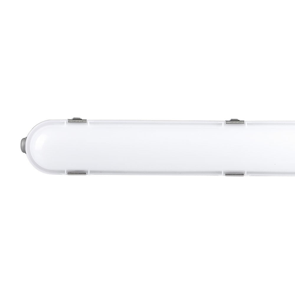 48W Lampa hermetyczna 150cm/ Chip Samsung / Moduł awaryjny 3H /Klosz Mleczny / Klipsy: stal nierdzewny / Barwa:6400K