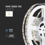 7.2W Taśma LED / Barwa:3000K / IP20 / Rolka:5m
