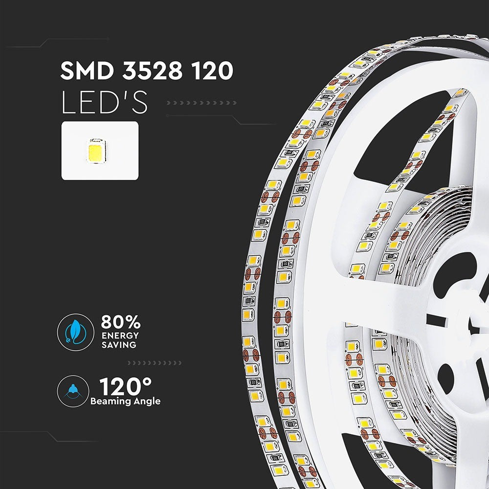 7.2W Taśma LED / Barwa:3000K / IP20 / Rolka:5m