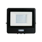 30W Naświetlacz z czujnikiem ruchu i mufą kablową / Chip SAMSUNG / Barwa:4000K / Obudowa: Czarna
