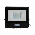 20W Naświetlacz LED SMD z czujnikiem ruchu / Chip SAMSUNG / Przewód: 1m / Barwa:4000K / Obudowa: Czarna
