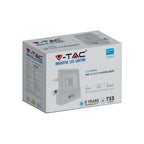10W Naświetlacz LED SMD z czujnikiem ruchu / Chip SAMSUNG / Przewód: 1m / Barwa:4000K / Obudowa: Biała