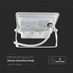 20W Naświetlacz LED SMD z czujnikiem ruchu / Chip SAMSUNG / Przewód: 1m / Barwa:3000K / Obudowa: Biała