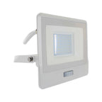 30W Naświetlacz LED SMD z czujnikiem ruchu / Chip SAMSUNG / Przewód: 1m / Barwa:3000K / Obudowa: Biała
