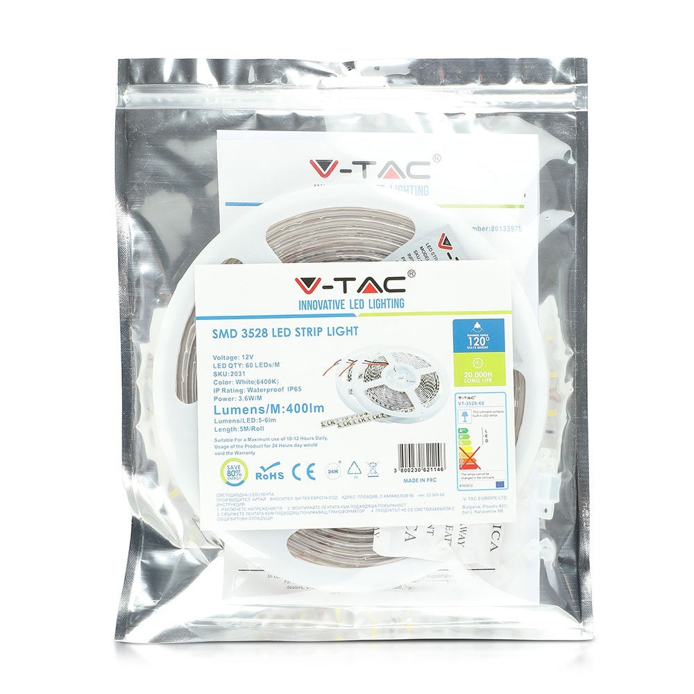 3.6W Taśma LED / Barwa:4500K / IP65 / Rolka:5m
