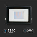 30W Naświetlacz z mufą kablową / Chip SAMSUNG / Barwa:3000K / Obudowa: Czarna