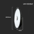 200W Oprawa Highbay LED ( Zasilacz SAMSUNG ) / Barwa:4000K/ Obudowa: Czarna / Skuteczność 115lm/W
