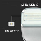 50W Lampa uliczna solarna / Barwa:6000K / Obudowa: Srebrna