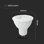 6.5W MR16 Żarówka LED / Chip SAMSUNG / Barwa:4000K / Kąt 110' / Trzonek:G5,3
