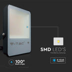 100W Naświetlacz LED SMD / Chip SAMSUNG / Barwa:4000K / Obudowa: Czarna / Skuteczność z diody 160lm/W