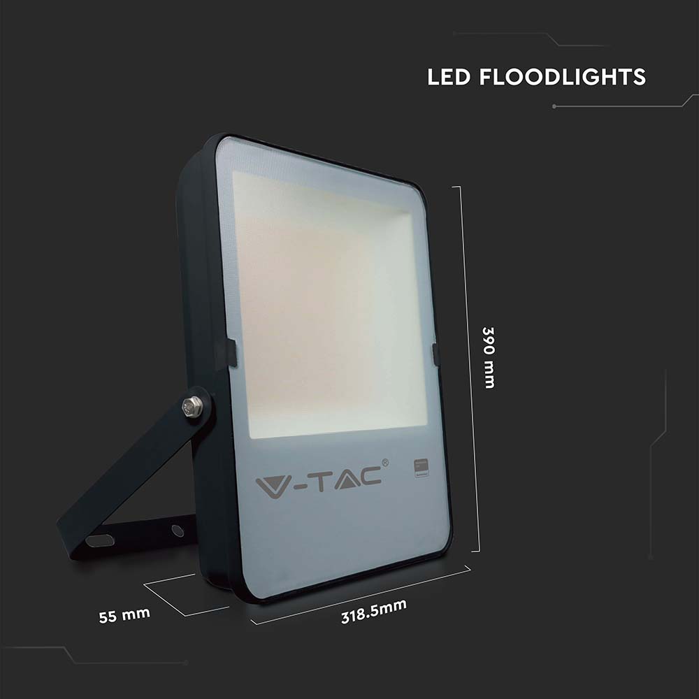 150W Naświetlacz LED SMD / Chip SAMSUNG / Barwa:4000K / Obudowa: Czarna / Skuteczność z diody 160lm/W