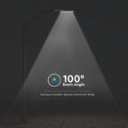 150W Lampa uliczna LED z regulowanym uchwytem / Chip SAMSUNG / Barwa:6500K / Obudowa: Szara