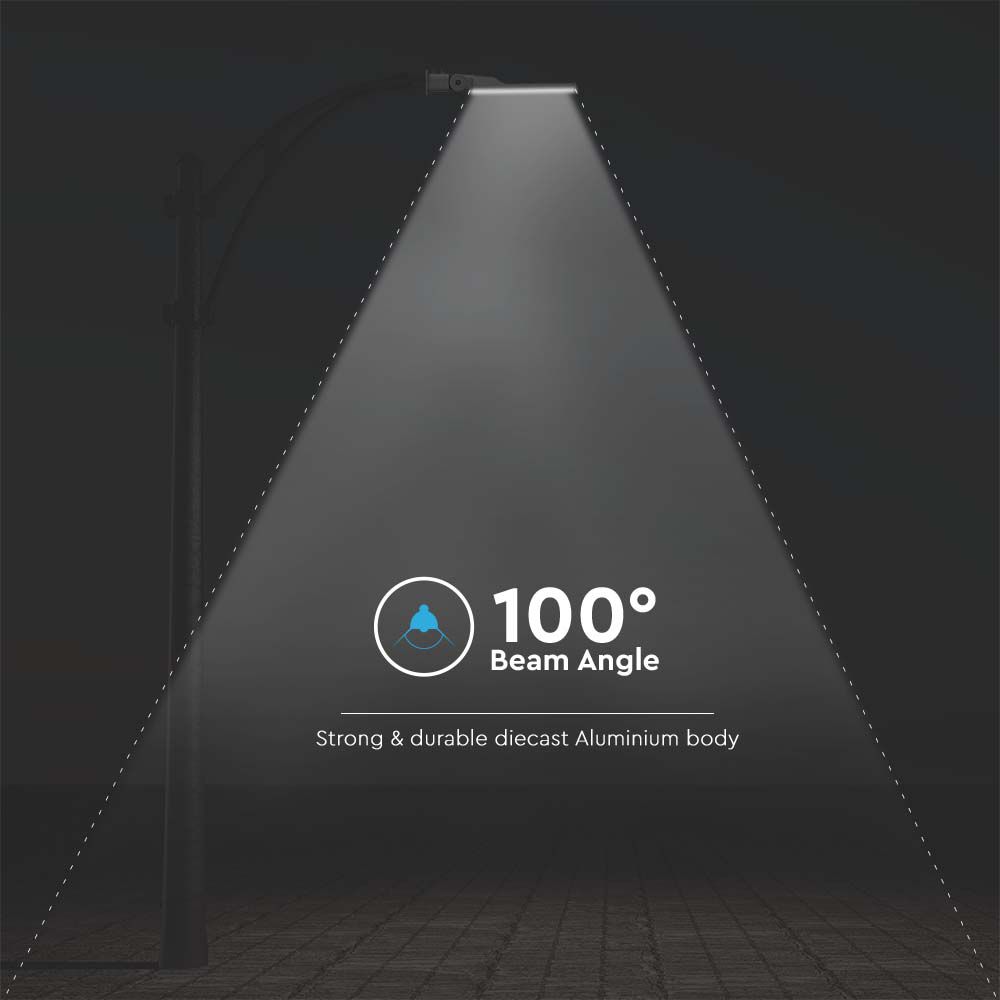 70W Lampa uliczna LED z regulowanym uchwytem / Chip SAMSUNG / Barwa:6500K / Obudowa: Szara