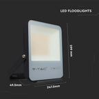 100W Naświetlacz LED SMD / Barwa:4000K / Obudowa: Czarna / Skuteczność z diody 185lm/W