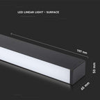 40W Lampa Biurowa / Chip SAMSUNG / Barwa:6400K / Obudowa: Czarna