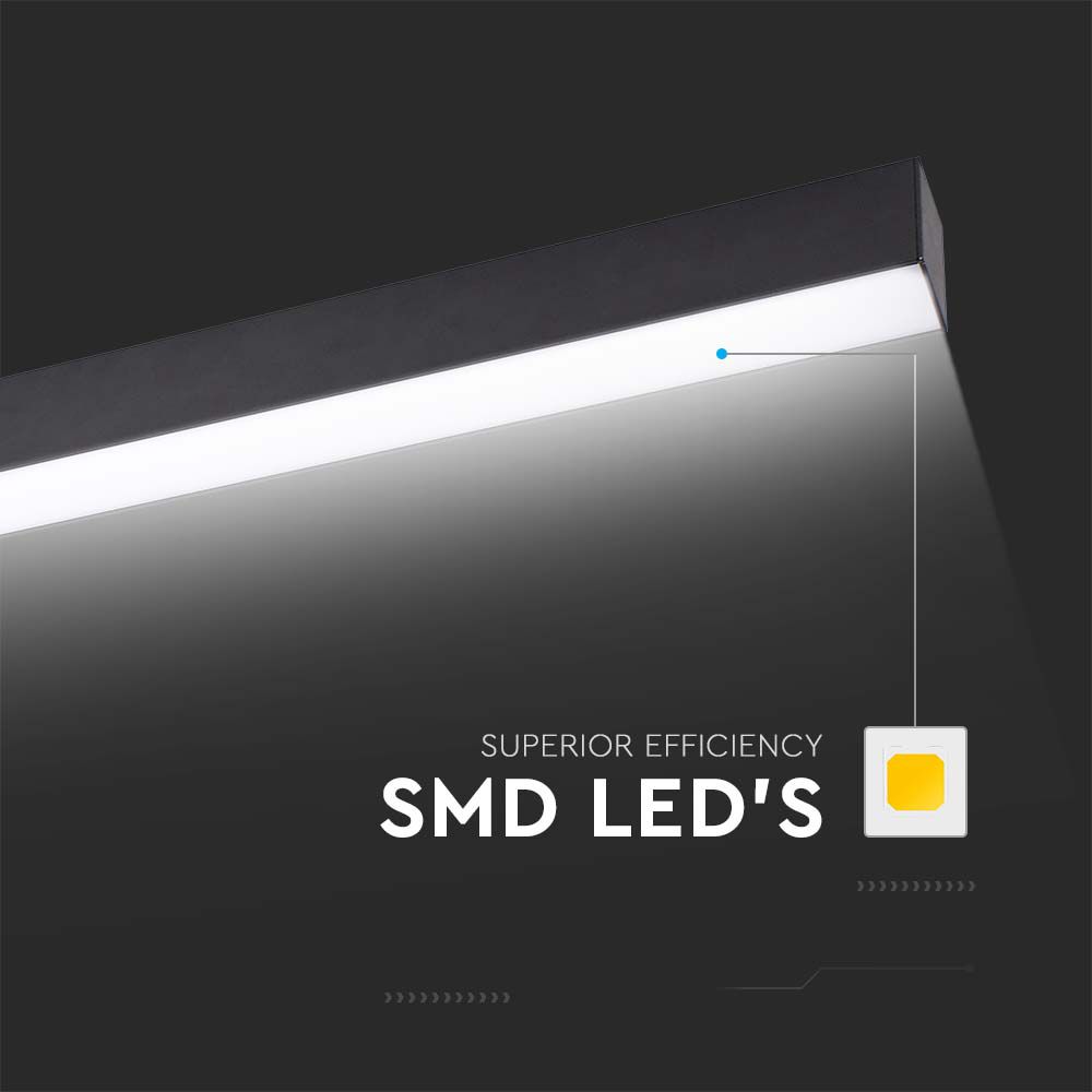 40W Lampa Biurowa / Chip SAMSUNG / Barwa:6400K / Obudowa: Czarna
