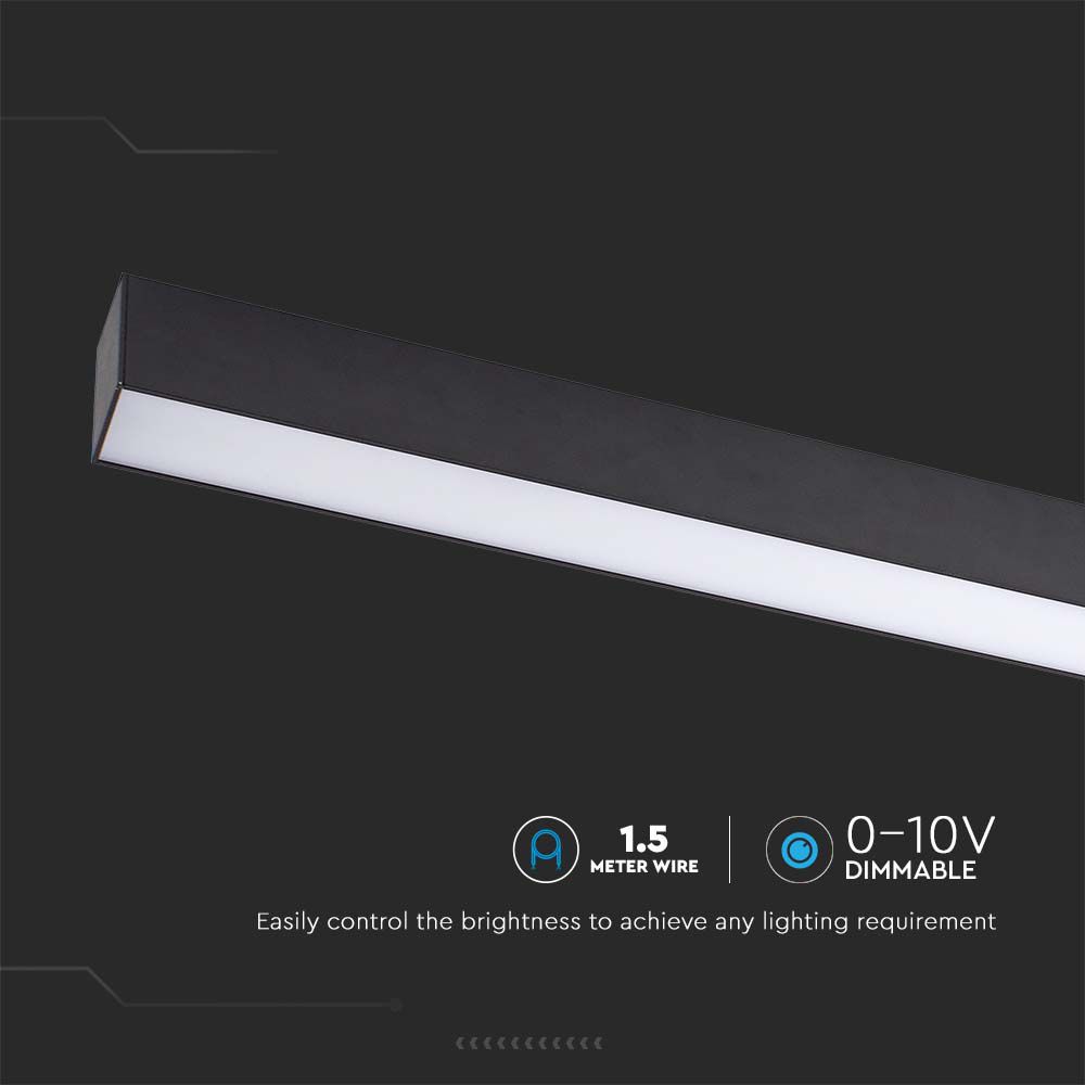 40W Lampa Biurowa / Chip SAMSUNG / Barwa:6400K / Obudowa: Czarna