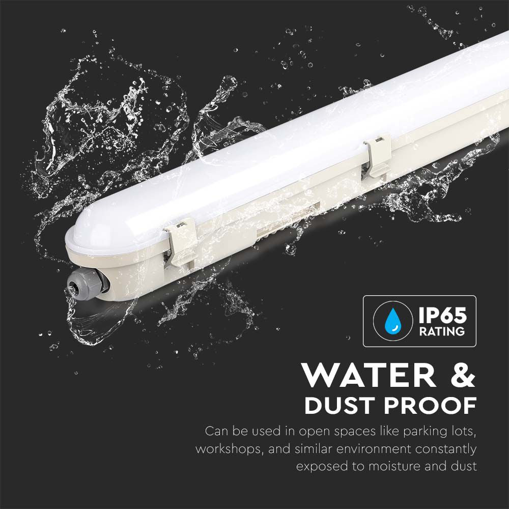 70W Lampa hermetyczna 150cm / Chip Samsung / Klosz Mleczny / Barwa:4000K / Wydajność: 120lm/w