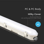 70W Lampa hermetyczna 150cm / Chip Samsung / Klosz Mleczny / Barwa:4000K / Wydajność: 120lm/w