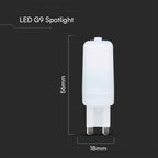2.2W Żarówka LED / Chip SAMSUNG / Barwa:6500K / Trzonek:G9