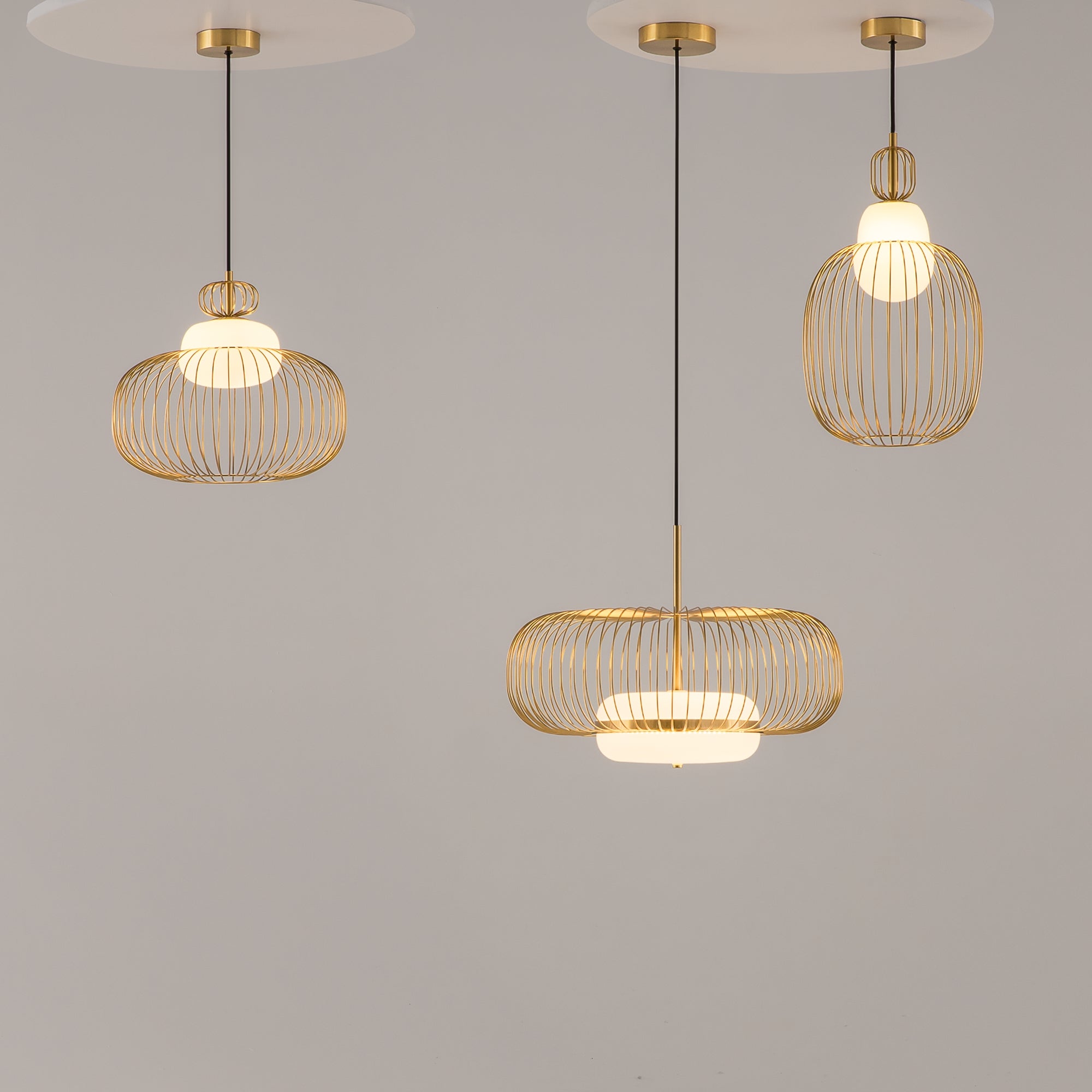 Maytoni Lampa wisząca Levitation - Metal - Mosiądz MOD376PL-L30G3K