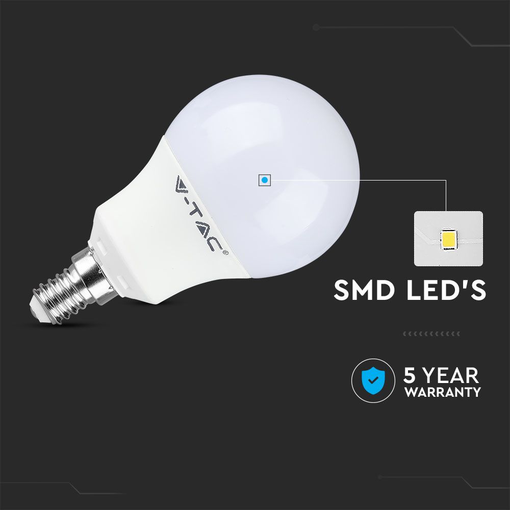 8.5W A60 Żarówka LED / Chip SAMSUNG / Barwa:4000K / Trzonek:E14