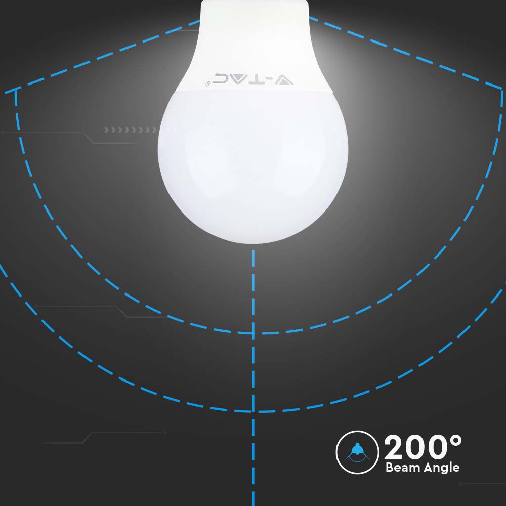 8.5W A60 Żarówka LED / Chip SAMSUNG / Barwa:4000K / Trzonek:E14
