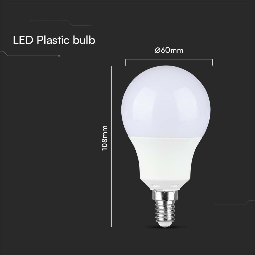 8.5W A60 Żarówka LED / Chip SAMSUNG / Barwa:3000K / Trzonek:E14