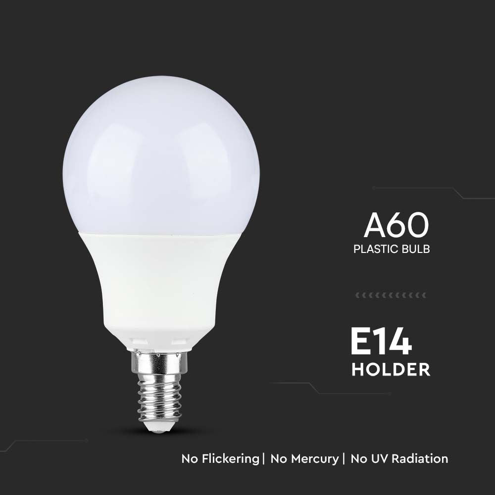 8.5W A60 Żarówka LED / Chip SAMSUNG / Barwa:3000K / Trzonek:E14