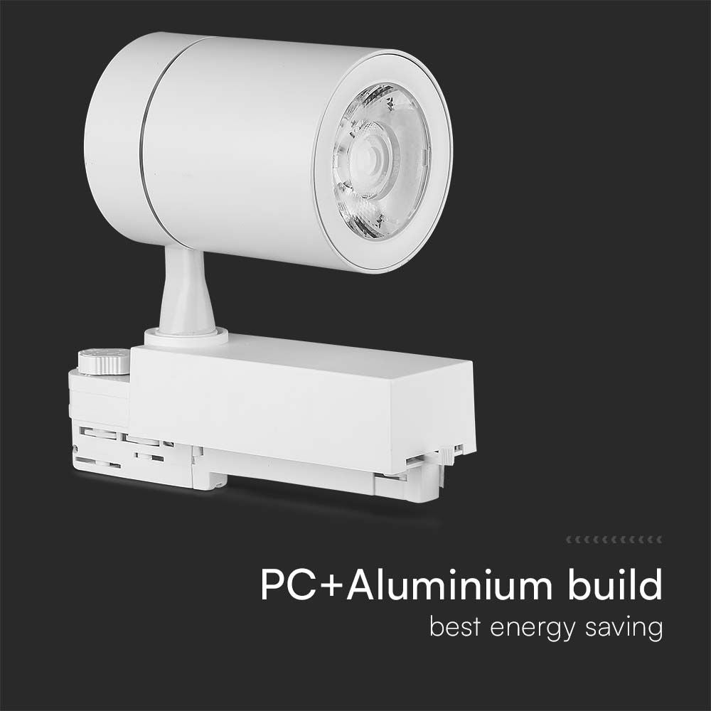 35W Lampa LED na szynoprzewód / Barwa: 3000K / Obudowa: Biała