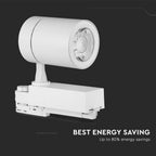 35W Lampa LED na szynoprzewód / Barwa:6500K / Obudowa: Biała