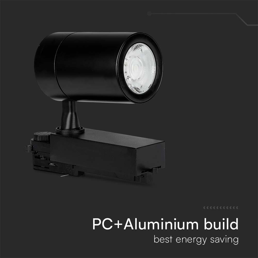 35W Lampa LED na szynoprzewód / Barwa: 6000K / Obudowa: Czarna