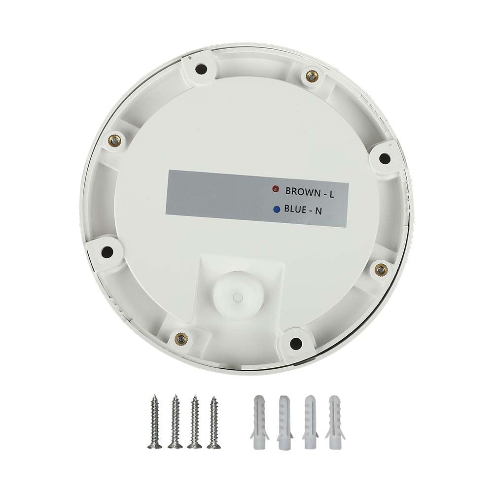 2W Oprawa Schodowa LED / Barwa:4000K / Obudowa: Biała / Okrągły