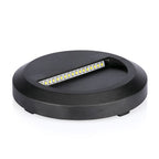 2W Oprawa Schodowa LED / Barwa:3000K / Obudowa: Czarna / Okrągły