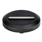 2W Oprawa Schodowa LED / Barwa:4000K / Obudowa: Czarna / Okrągły