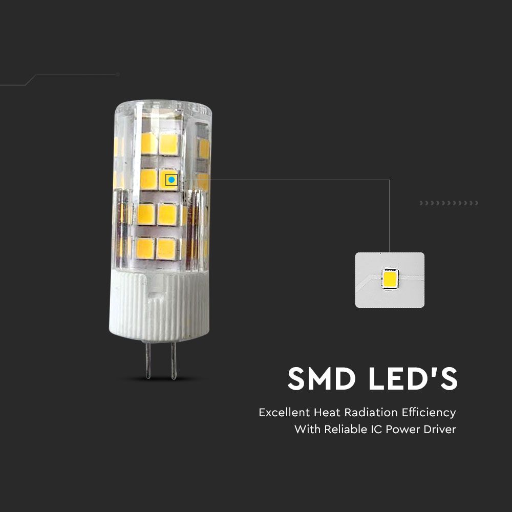 3.2W Żarówka LED / Chip SAMSUNG / Barwa:3000K / Trzonek:G4