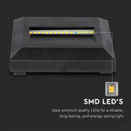 2W Oprawa Schodowa LED / Barwa:3000K / Obudowa: Czarna / Kwadrat