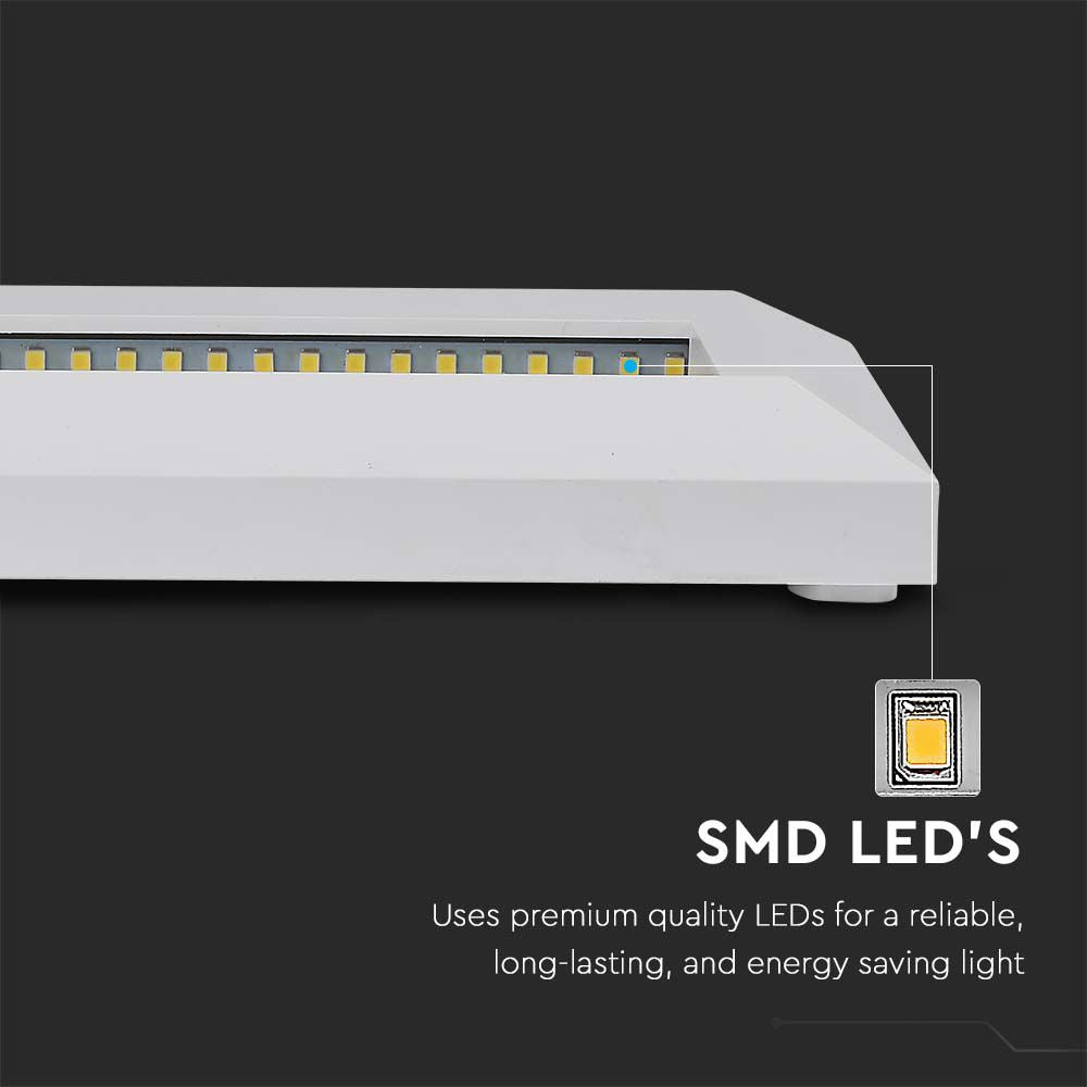 3W Oprawa Schodowa LED / Barwa:4000K / Obudowa: Biała / Kwadrat