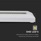 3W Oprawa Schodowa LED / Barwa:4000K / Obudowa: Biała / Kwadrat