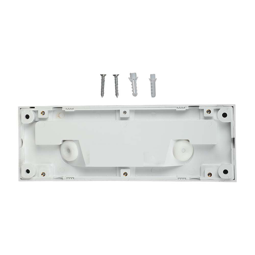 3W Oprawa Schodowa LED / Barwa:4000K / Obudowa: Biała / Kwadrat