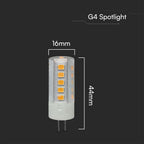 3.2W Żarówka LED / Chip SAMSUNG / Barwa:6500K / Trzonek:G4