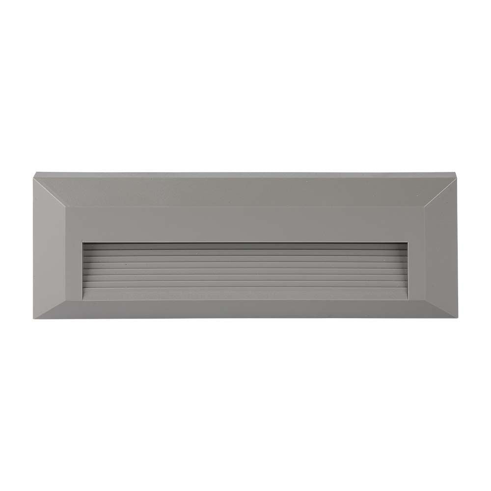 3W Oprawa Schodowa LED / Barwa:3000K / Obudowa: Szara / Kwadrat