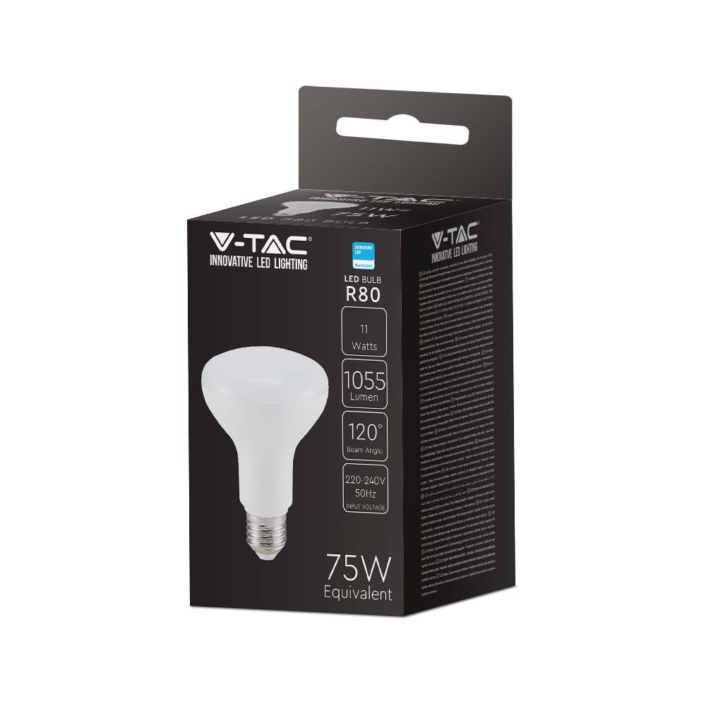 11W R80 Żarówka LED / Chip SAMSUNG / Barwa:4000K / Trzonek:E27