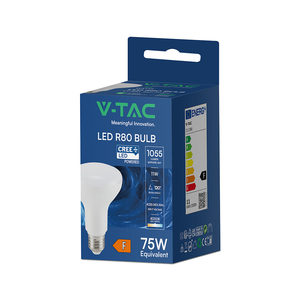 11W R80 Żarówka LED / Chip CREE / Barwa:4000K / Trzonek:E27 / 6 Lat gwarancji