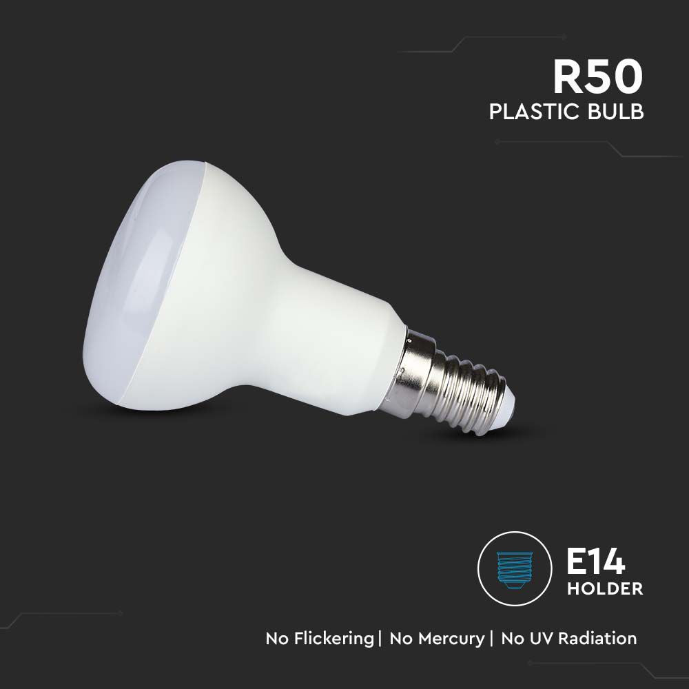 4.8W R50 Żarówka LED / Chip SAMSUNG / Barwa:3000K / Trzonek:E14