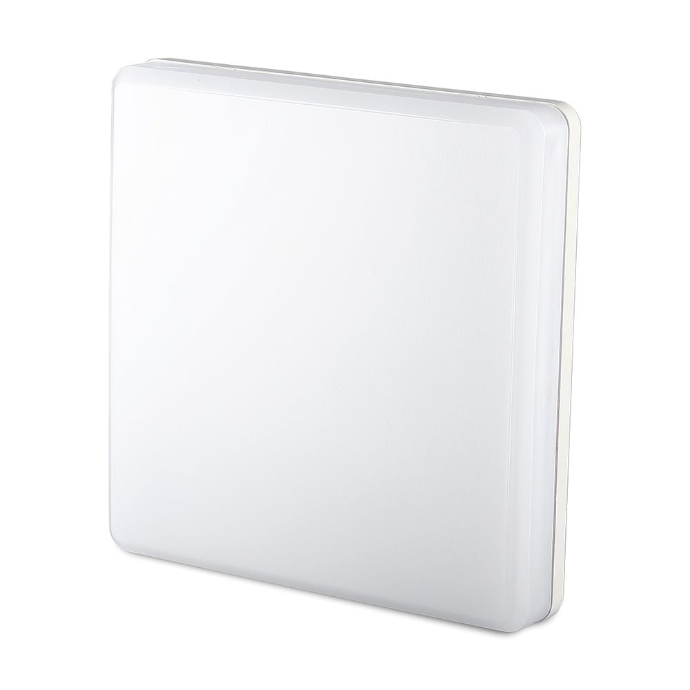 15W Plafon LED / IP44 / Chip Samsung / Barwa:3000K / Klosz PC / Kwadrat