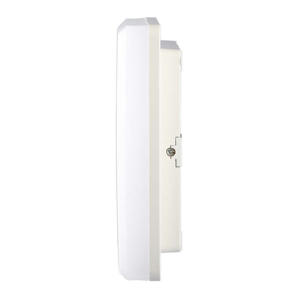 15W Plafon LED / IP44 / Chip Samsung / Barwa:3000K / Klosz PC / Kwadrat