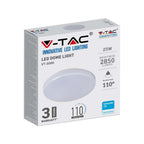25W Plafon LED / IP44 / Chip Samsung / Barwa:6400K / Klosz PC / Okrągły