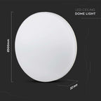 25W Plafon LED / IP44 / Chip Samsung / Barwa:6400K / Klosz PC / Okrągły
