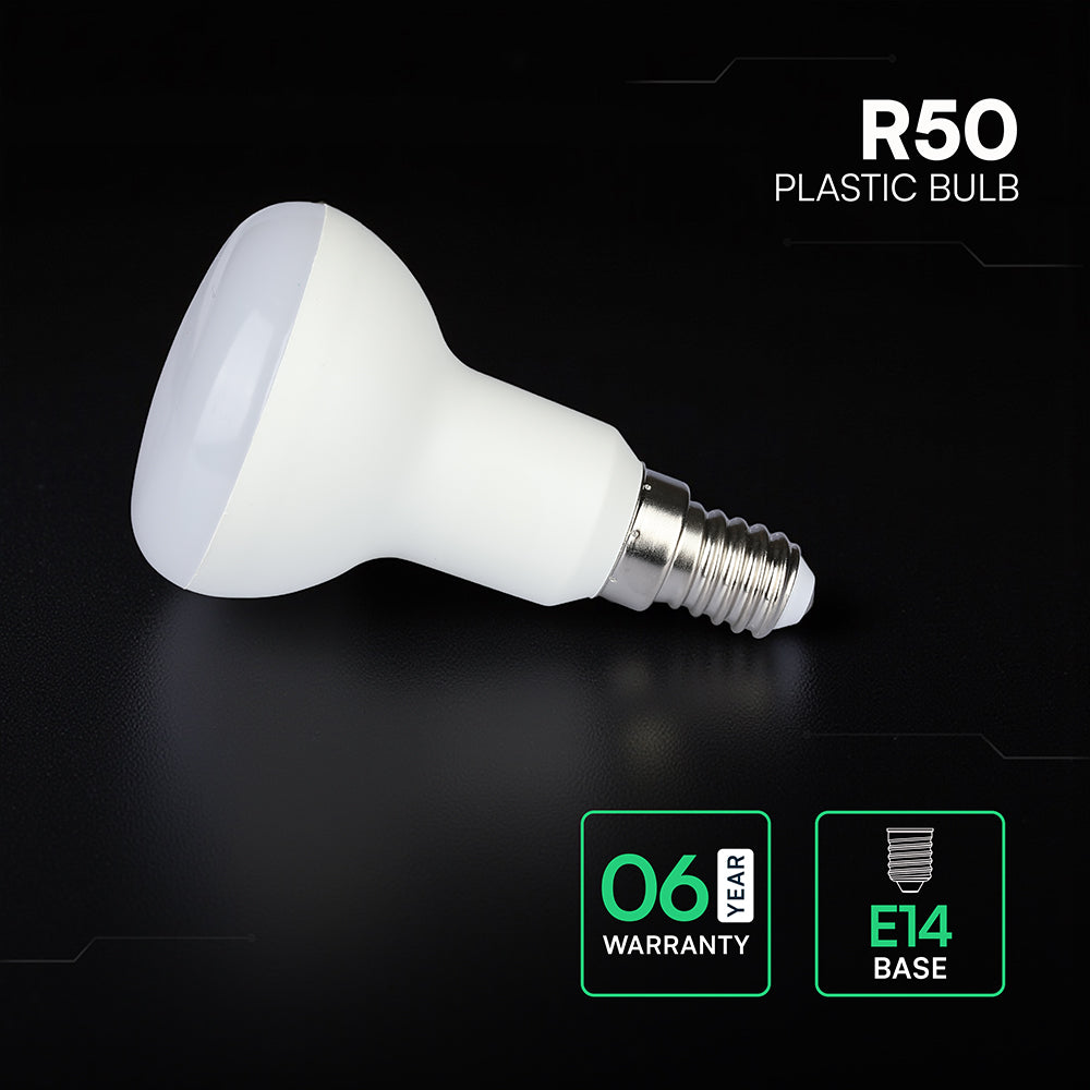 4.8W R50 Żarówka LED / Chip CREE / Barwa:4000K / Trzonek:E14 / 6 Lat gwarancji